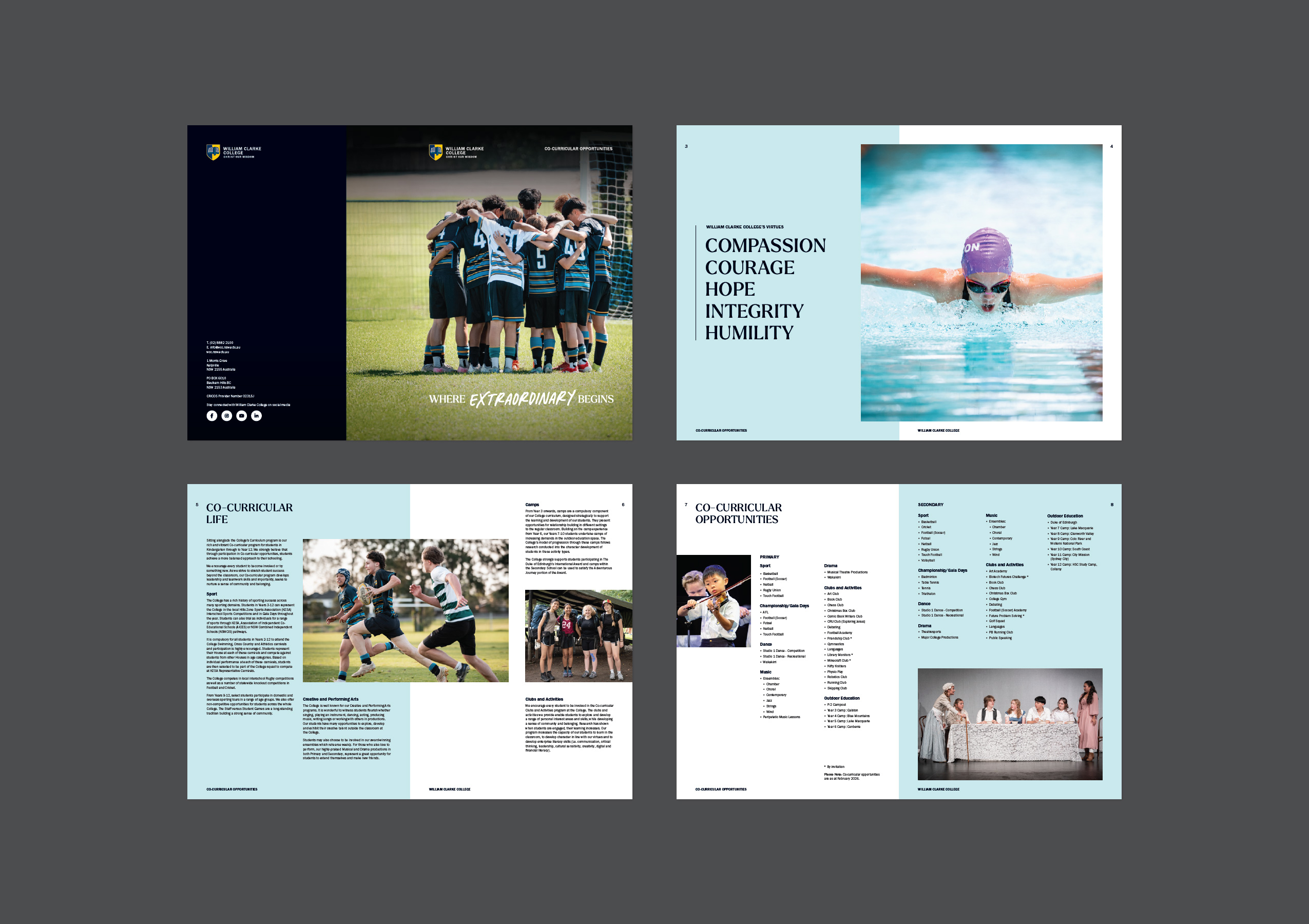 Print Design - William Clarke College