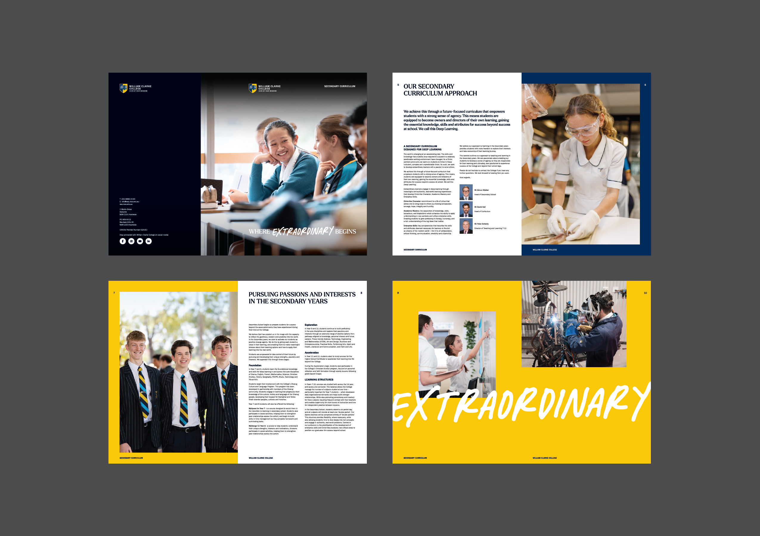 Print Design - William Clarke College